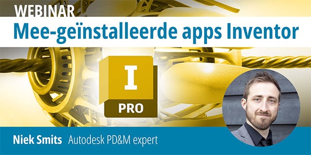 Wat kunt u met de mee-geïnstalleerde apps bij Inventor